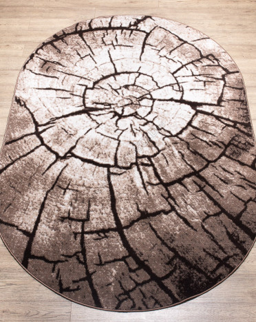 Ковер российский 15851-10842 Лайла де Люкс (Полипропилен, коричневый) овальный