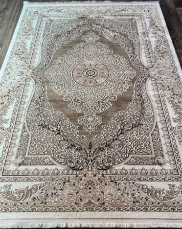 Турецкий ковер Atlantik Hali Deco 10137A (Полиэстер, бежевый)